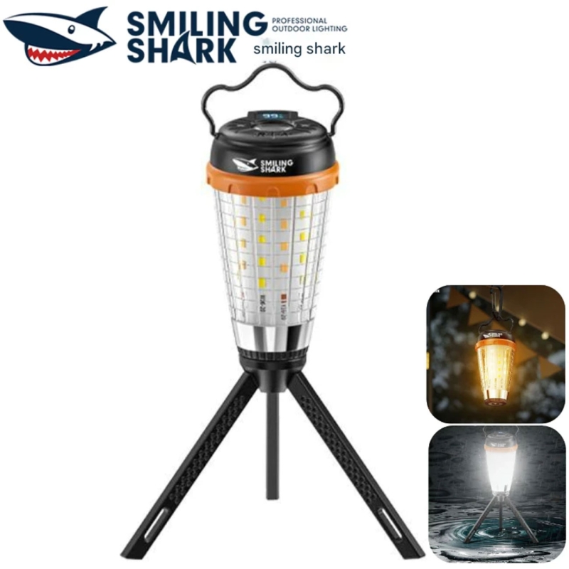 لامپ شارژی و چراغ کمپینگ مغناطیسی 5 حالته اسمایلینگشارک مدل LY8305