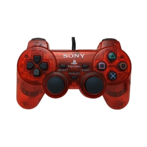 دسته بازی پلی استیشن 2 مدل شیشه ای قرمز