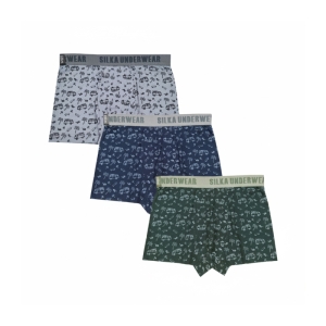 شورت نیم پا مردانه سیلکا طرح فولکس کد STS-1987 مجموعه 3 عددی