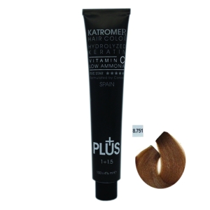 رنگ مو کاترومر شماره8.751 رنگ شیر نسکافه حجم 100 میلی لیتر