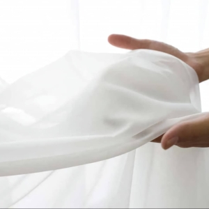 پرده حریر ساده مدل دوخت ساده سایز 300×280 سانتی متر