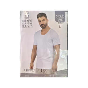 زیرپوش آستین دار یقه باز مردانه سیلکا مدل پنبه ای