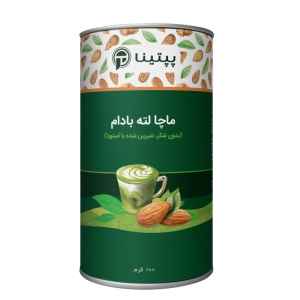 ماچا لته بادام پپتینا قوطی 100 گرمی