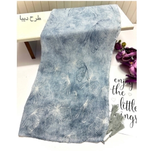 شال زنانه پلیسه نخی - طرح دیبا