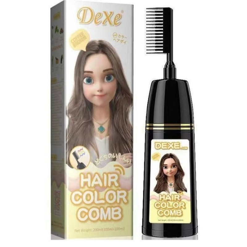 رنگ مو فوم دار شانه دار دکسی رنگ نسکافه ای حجم 200 میل