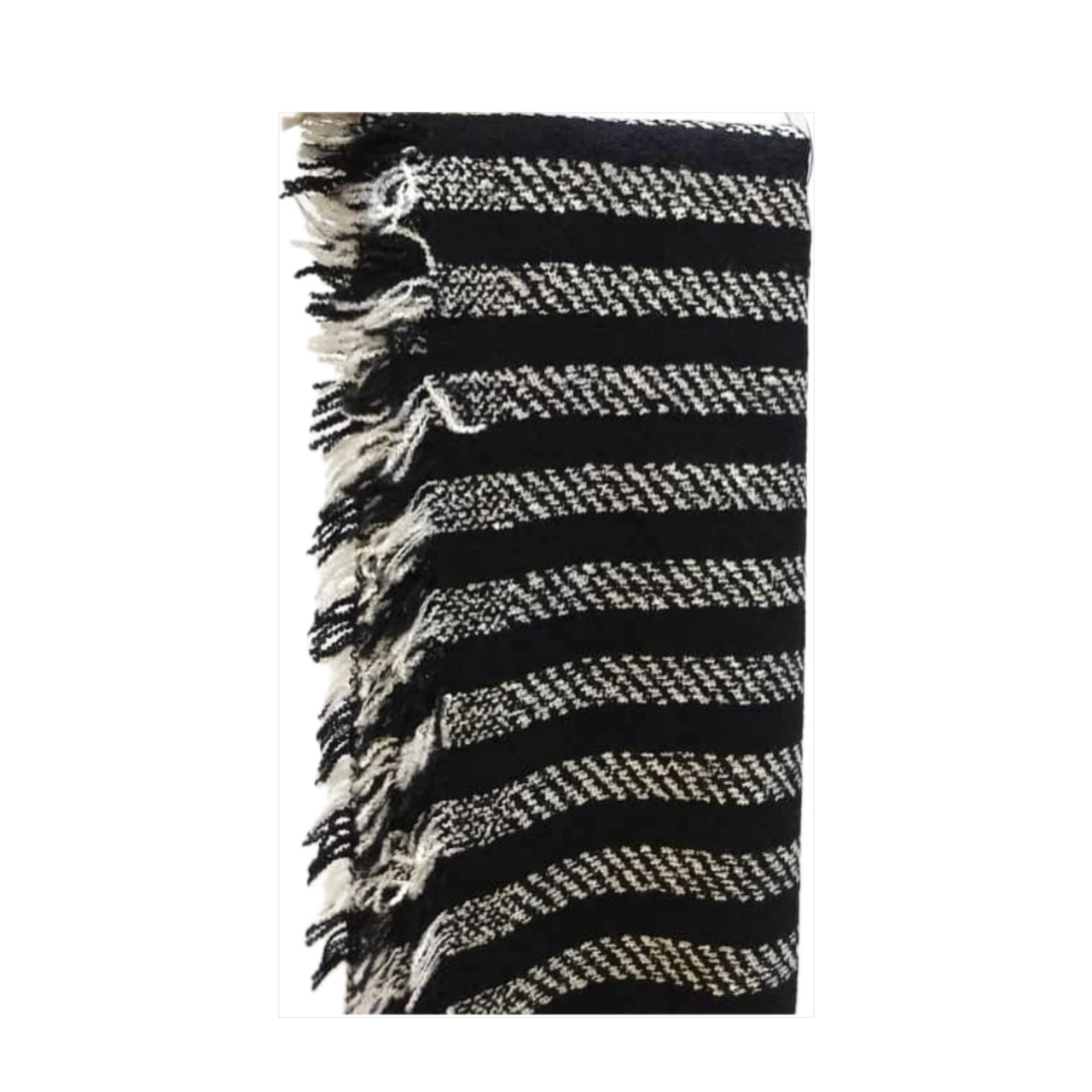 شال زنانه پاییزه ریز بافت مدل راه راه