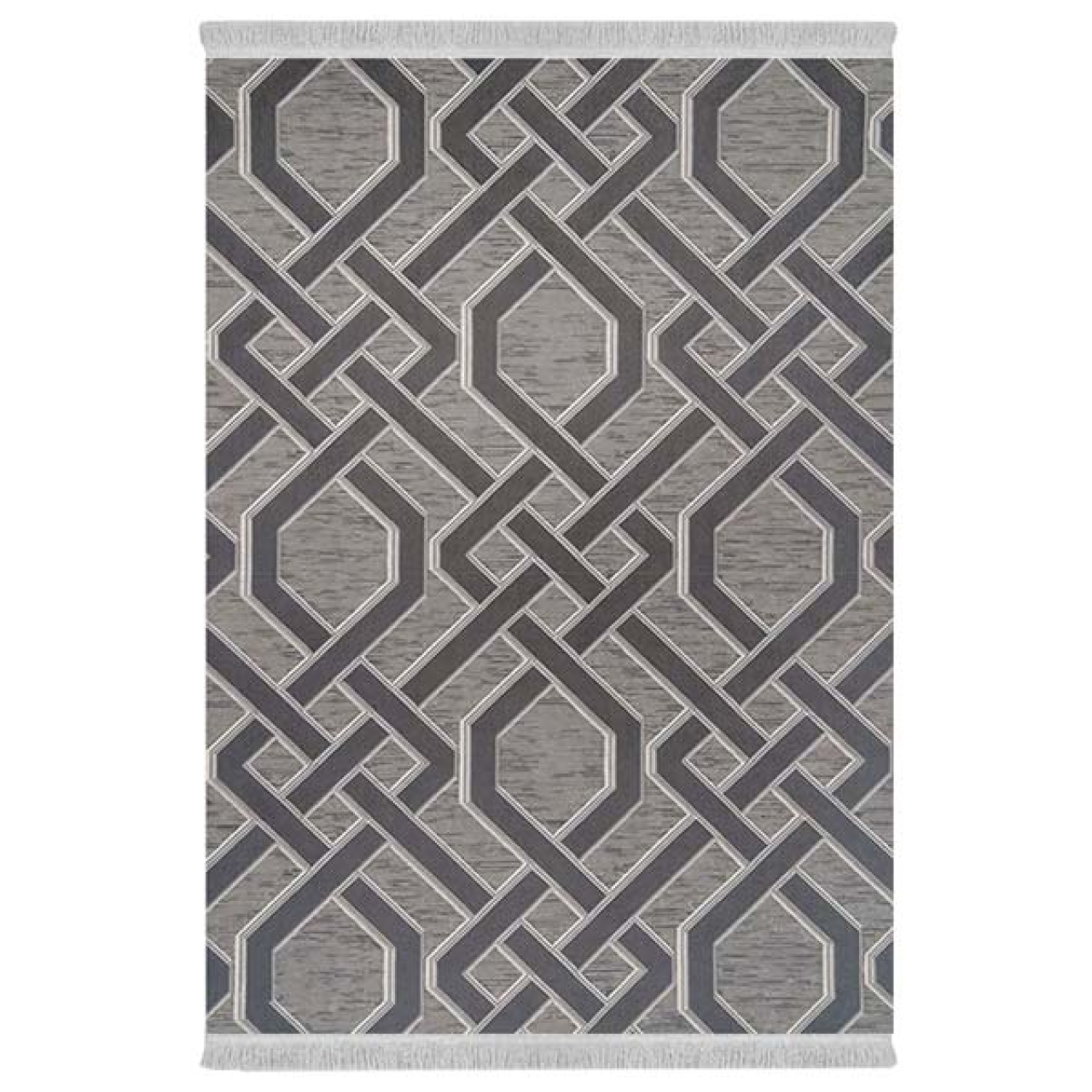 فرش پارچه‌ای دفه مدل فرشینه هازان مخمل طرح فانتزی کد 3071