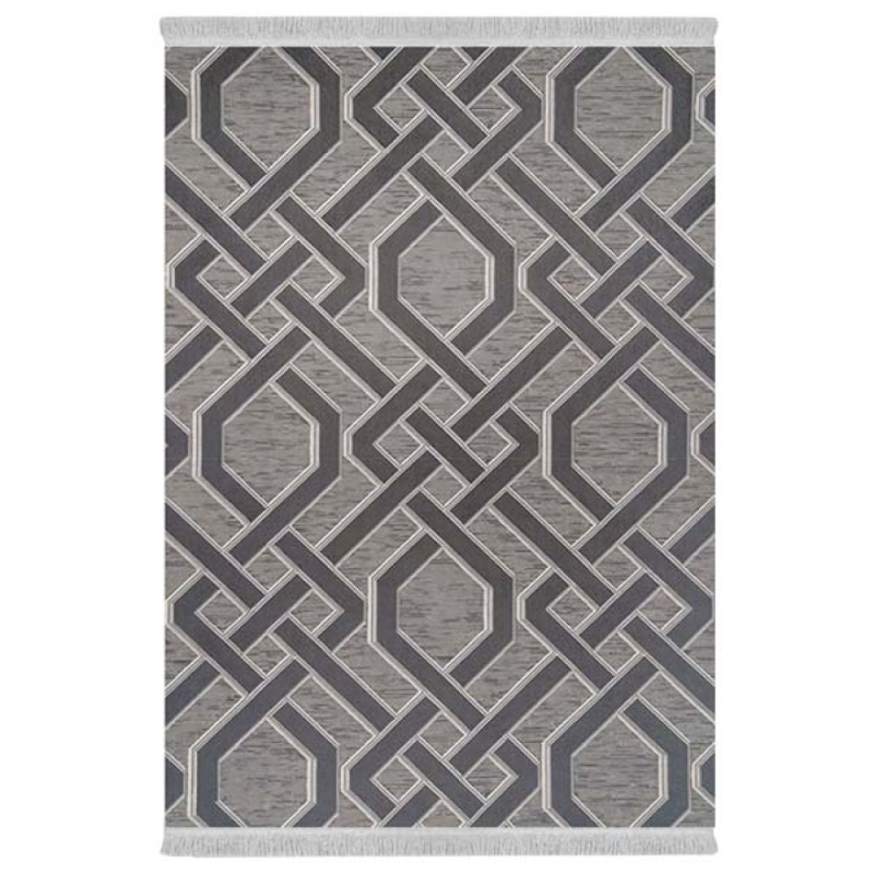 فرش پارچه‌ای دفه مدل فرشینه هازان مخمل طرح فانتزی کد 3071