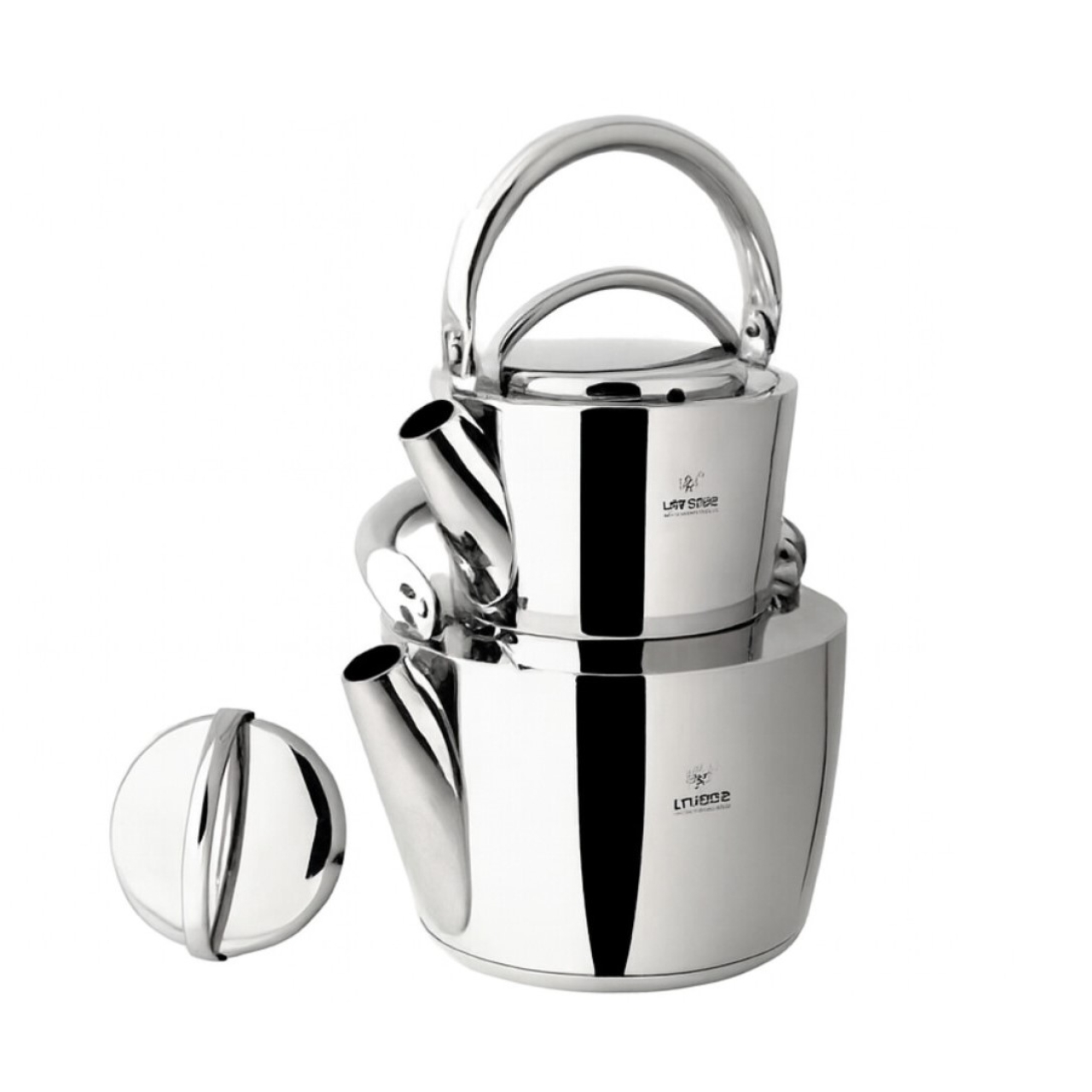 کتری و قوری استیل لایف اسمایل TK1_18