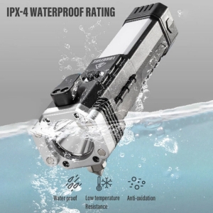 چراغ قوه دستی مدل 8 کاره مدل LED 3W TORCH