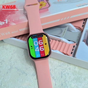 ساعت هوشمند مینی سری 10 مدل KW68 mini با 3 بند سیلیکونی