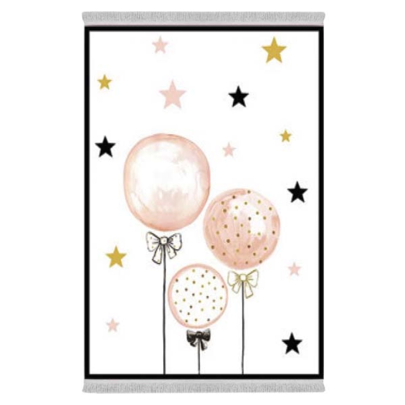 فرش پارچه‌ای دفه مدل فرشینه طرح فانتزی کد 8105