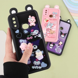 کاور طرح موج دار عروسکی برجسته مناسب برای گوشی موبایل سامسونگ مدل Samsung Galaxy A10s