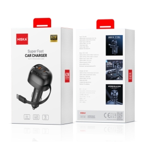 شارژر فندکی هیسکا مدل HCC336 62W