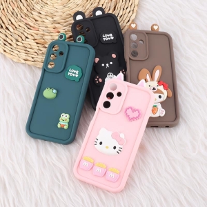 کاور سولید گوش دار عروسک برجسته مناسب برای گوشی موبایل سامسونگ مدل Galaxy A15