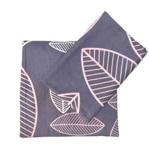 ملحفه تخت یکنفره کشدار Cheshik + روبالشی مدل برگ ماکا سایز 90*200 سانتی متر