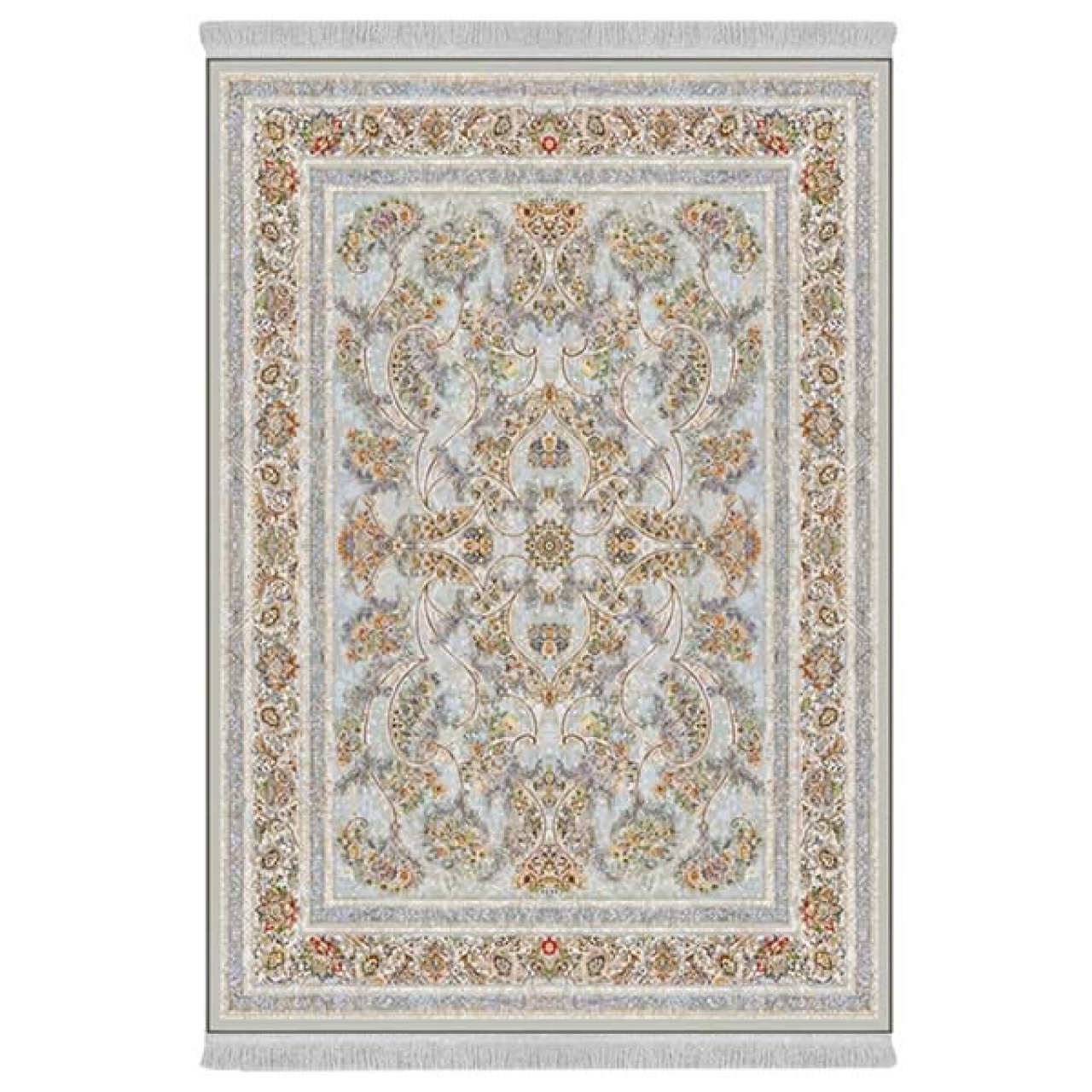 فرش پارچه‌ای دفه مدل فرشینه هازان مخمل طرح فانتزی کد 3303