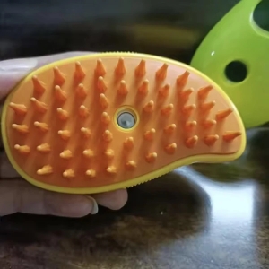 برس سگ و گربه مدل بخار دار سیلیکونی