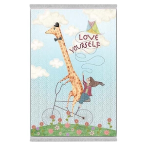 فرش پارچه‌ای دفه مدل فرشینه طرح فانتزی کد 8120