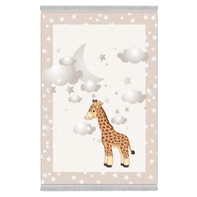 فرش پارچه‌ای دفه مدل فرشینه طرح فانتزی کد 8130