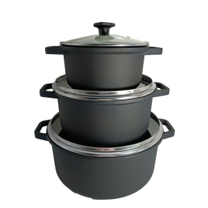 سرویس قابلمه و تابه آلومینیومی آر آی اف مدل Rose با روکش داخلی گرانیت 8 پارچه