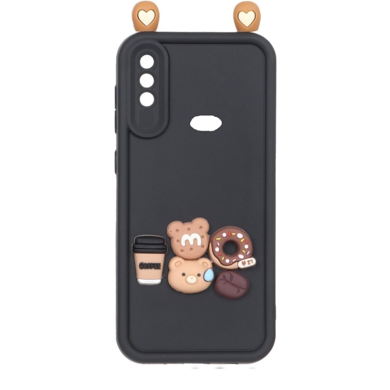 کاور طرح موج دار عروسکی برجسته مناسب برای گوشی موبایل سامسونگ مدل Samsung Galaxy A10s