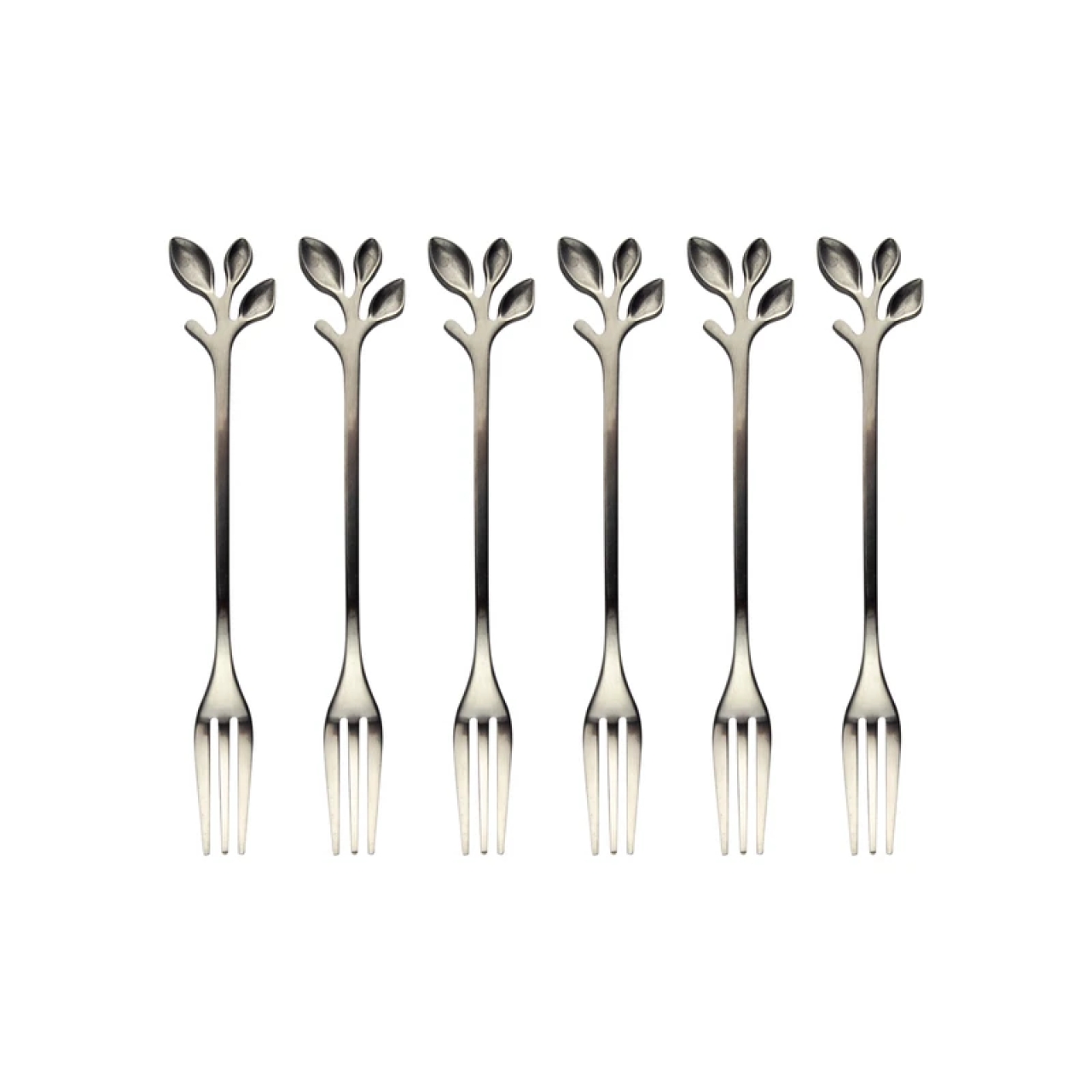 چنگال زیتون خوری مدل برگ کد 201 بسته 6 عددی