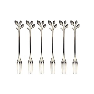 چنگال زیتون خوری مدل برگ کد 201 بسته 6 عددی