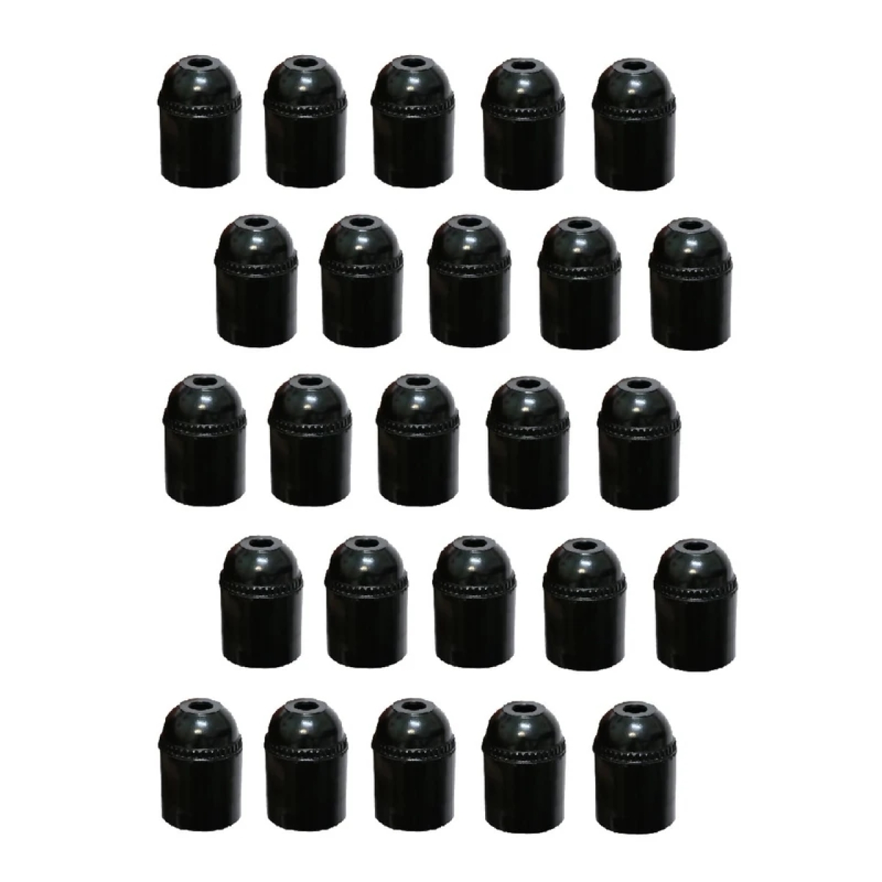 سرپیچ آویز سها مشکی پایه E27 بسته 25 عددی