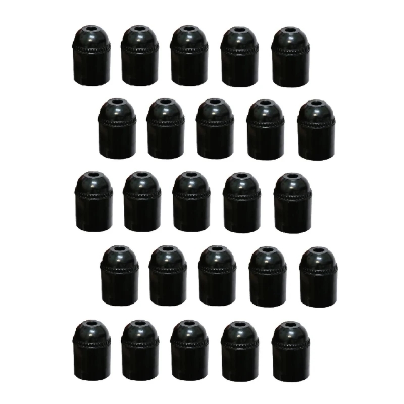 سرپیچ آویز سها مشکی پایه E27 بسته 25 عددی