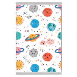 فرش پارچه‌ای دفه مدل فرشینه طرح فانتزی کد 8159