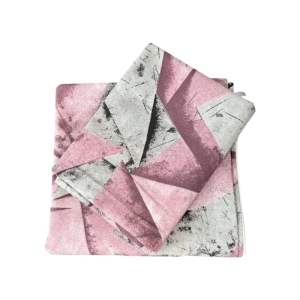 ملحفه تشک مهمان زیپدار همراه روبالشی طرح لوزی سایز ۱۹۵*۹۵