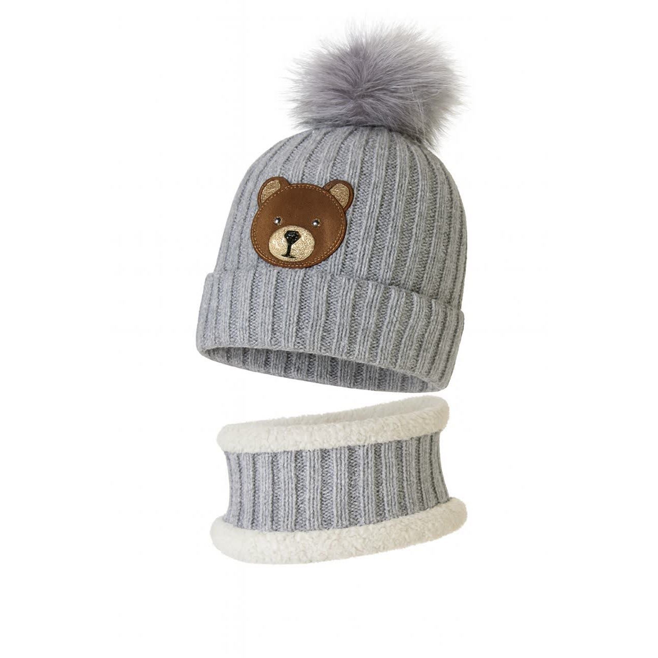 ست کلاه و شال گردن بچگانه مدل توخز کد 4355