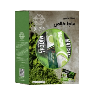 بسته ترکیبی ماچا خالص ماچانو جعبه 15 عددی