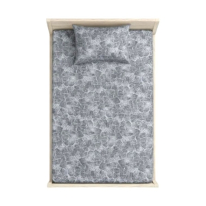 سرویس ملحفه تکنفره دورکش تترون طرح ماربل سایز ۲۰۰*۹۰