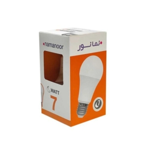 لامپ حبابی ال ای دی 7 وات نمانور مدل A55 پایه E27 مجموعه 4 عددی