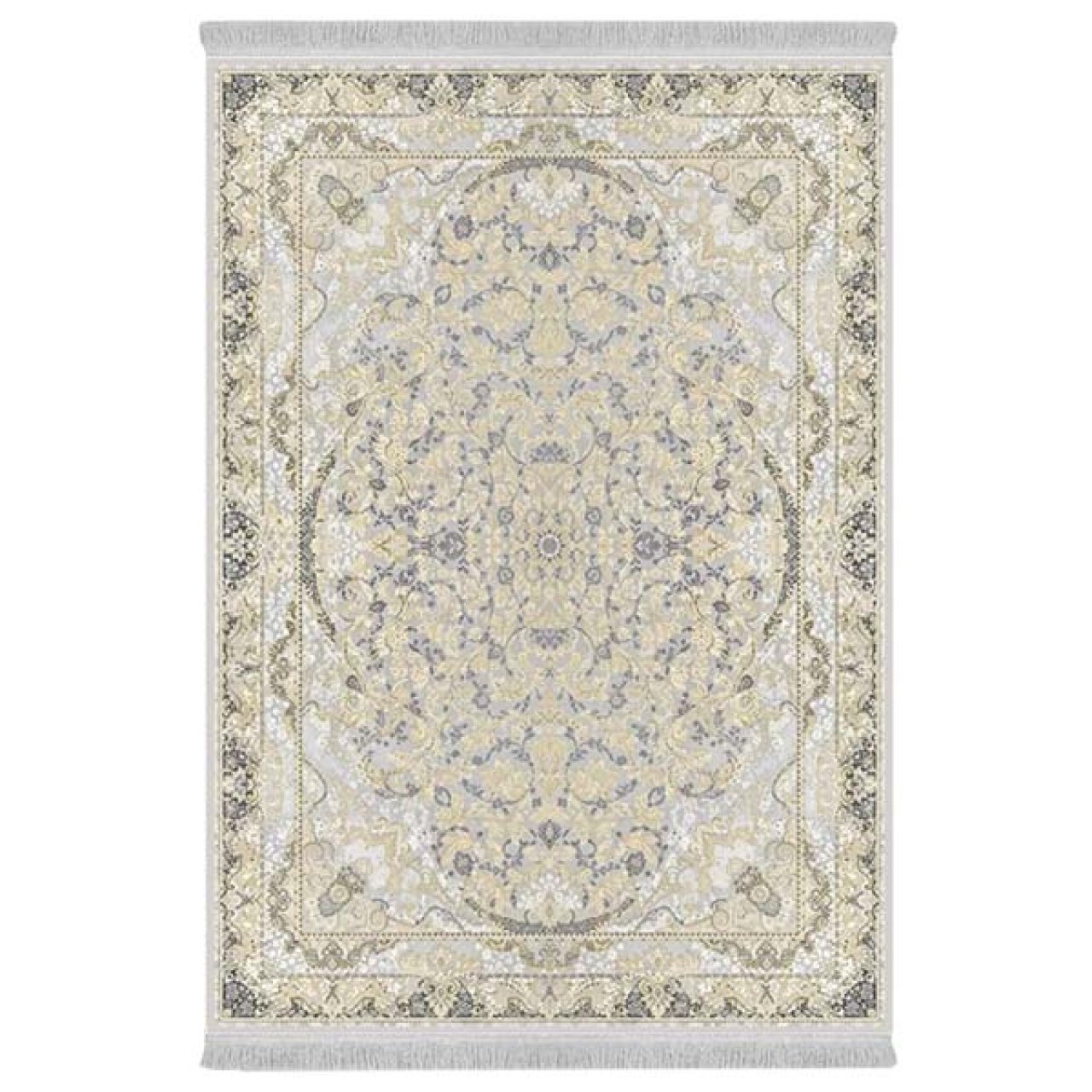 فرش پارچهای دفه مدل فرشینه هازان مخمل طرح فانتزی کد 3309