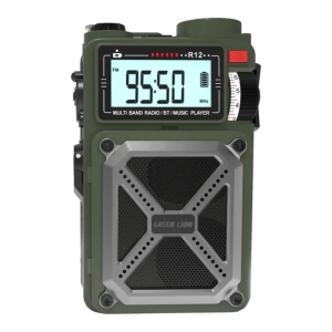 پاوربانک خورشیدی و اسپیکر بلوتوثی گرین لاین مدل vintage solar pro