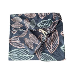 ملحفه تخت یکنفره کشدار Cheshik + روبالشی مدل برگ ماکا سایز 90*200 سانتی متر