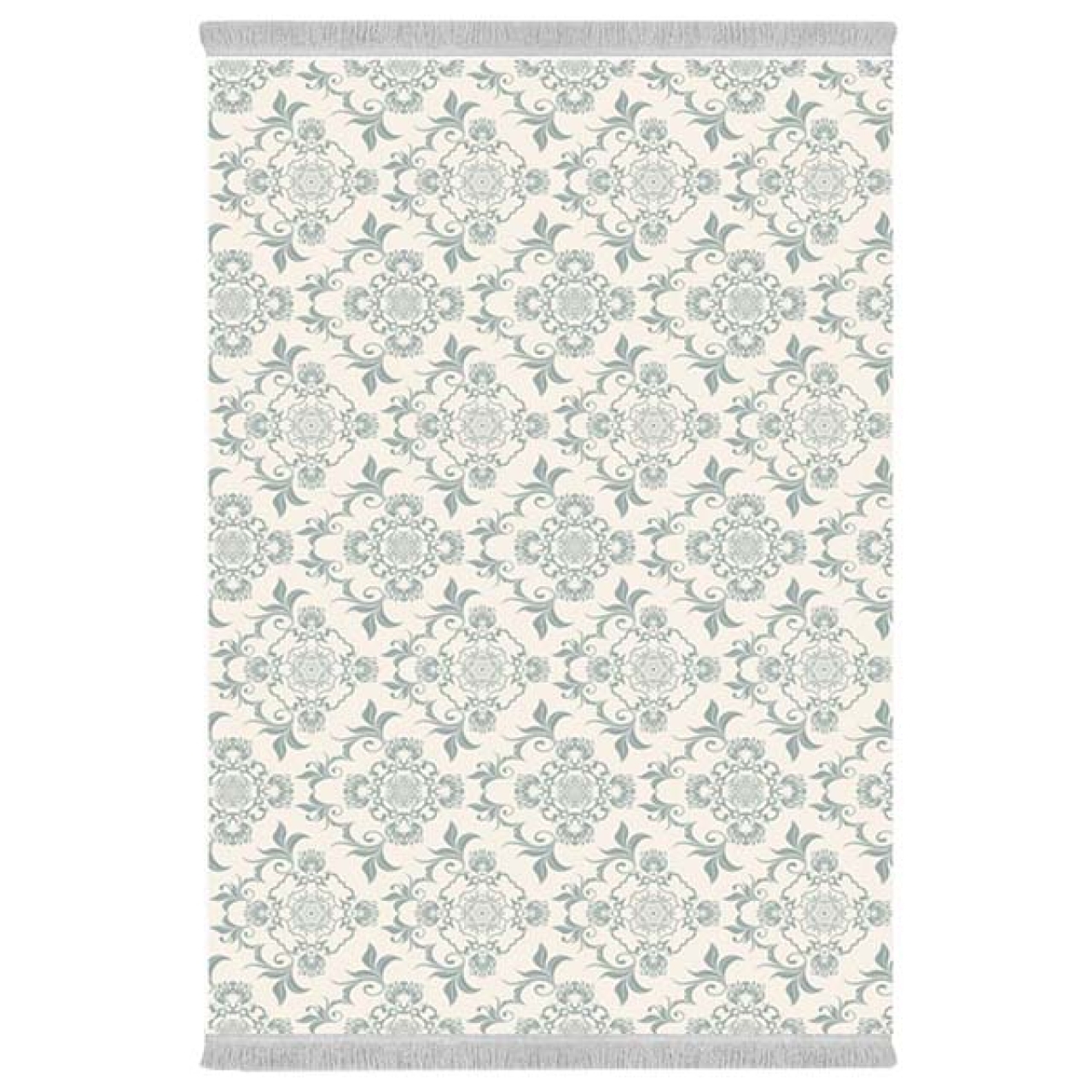 فرش پارچهای دفه مدل فرشینه هازان مخمل طرح فانتزی کد 3336