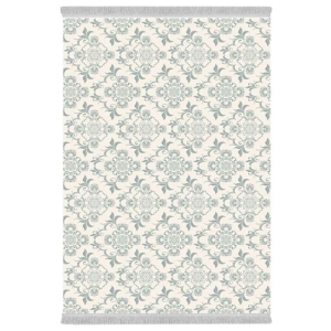 فرش پارچه‌ای دفه مدل فرشینه هازان مخمل طرح فانتزی کد 3336