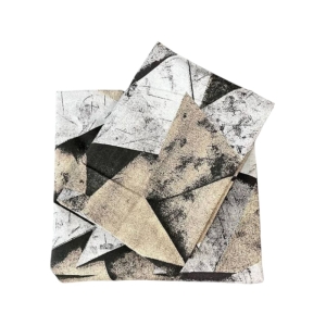 ملحفه تشک مهمان زیپدار همراه روبالشی طرح لوزی سایز ۱۹۵*۹۵