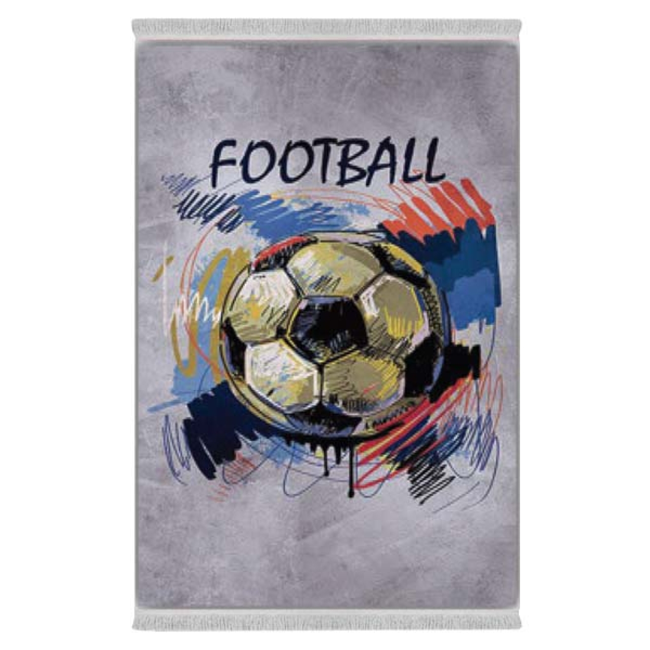 فرش پارچه‌ای ازدیلک مدل فرشینه طرح فانتزی کد 8143