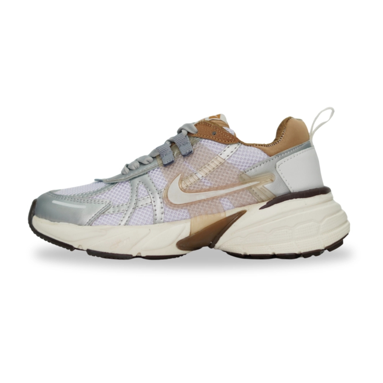 کتونی زنانه مدل نایک v2k رنگ موکا سیلور