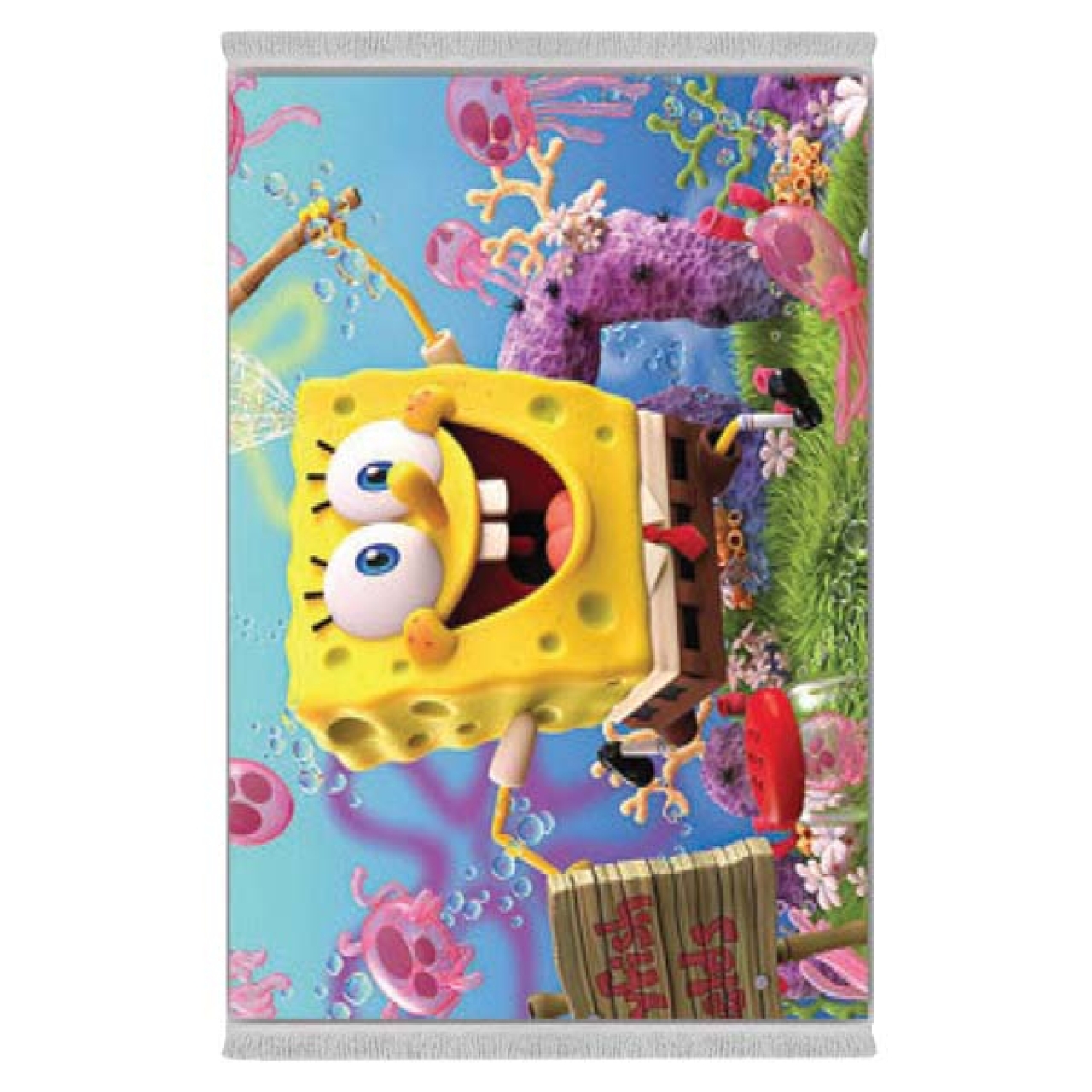 فرش پارچه‌ای دفه مدل فرشینه طرح فانتزی کد 8112