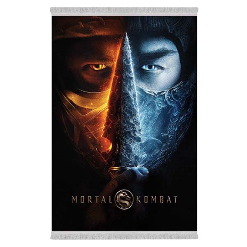 فرش پارچه‌ای دفه مدل فرشینه طرح فانتزی کد 8258