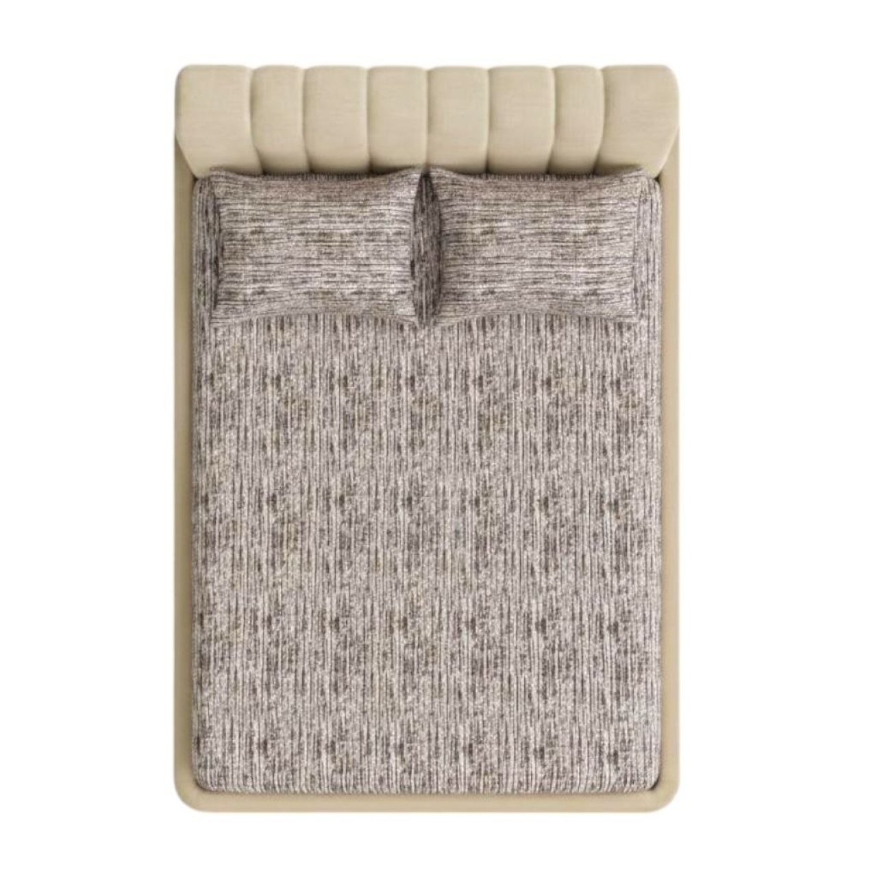 ملحفه کشدار و روبالشی دونفره طرح بالین سایز ۲۰۰*۱۸۰ (همراه با کش نگهدارنده)