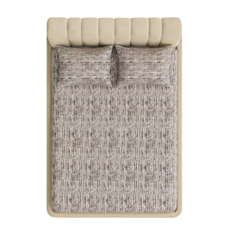 ملحفه کشدار و روبالشی دونفره طرح بالین سایز ۲۰۰*۱۸۰ (همراه با کش نگهدارنده)