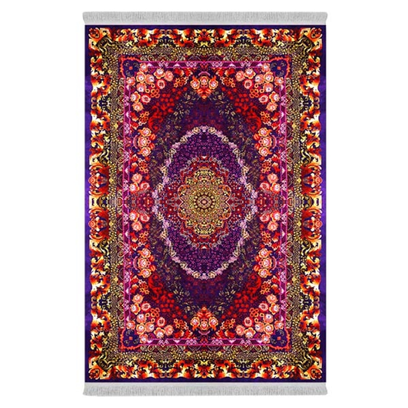 فرش پارچه‌ای دفه مدل فرشینه طرح مدرن کد 8064