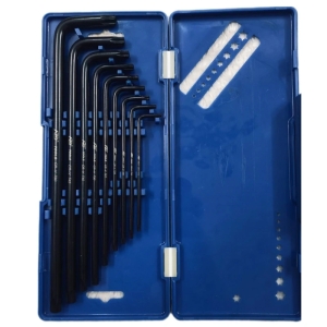 مجموعه آچار آلن و ستاره ای بلند ای زد دی مدل جعبه دار کد CR-V-9PCS مجموعه 9 عددی